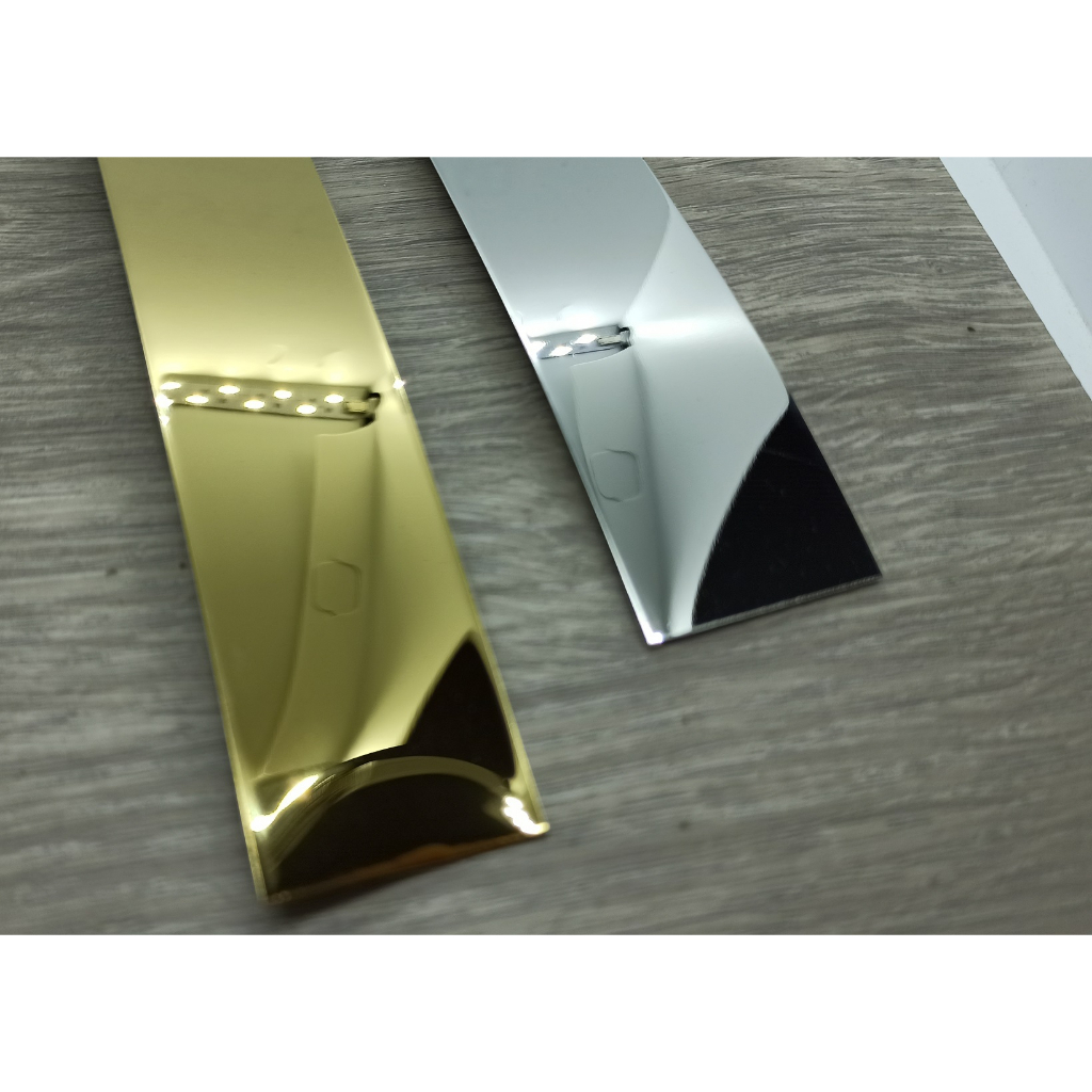 Nẹp Trang Trí LA Cuộn Dài 2,4m Inox Vàng Gương Và Bạc Gương