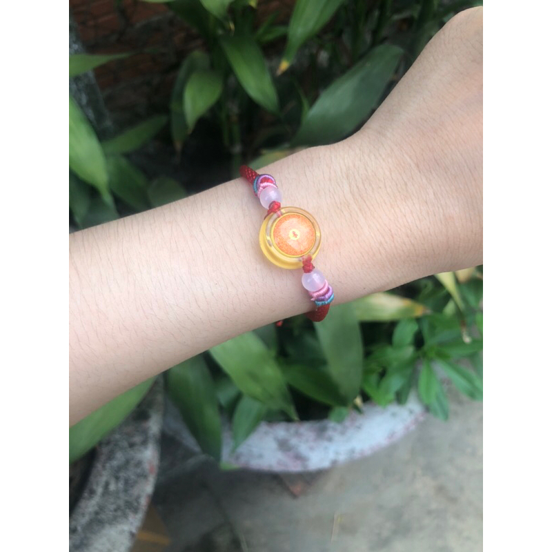 Vòng đeo tay chú lăng nghiêm thuỷ tinh siêu đẹp