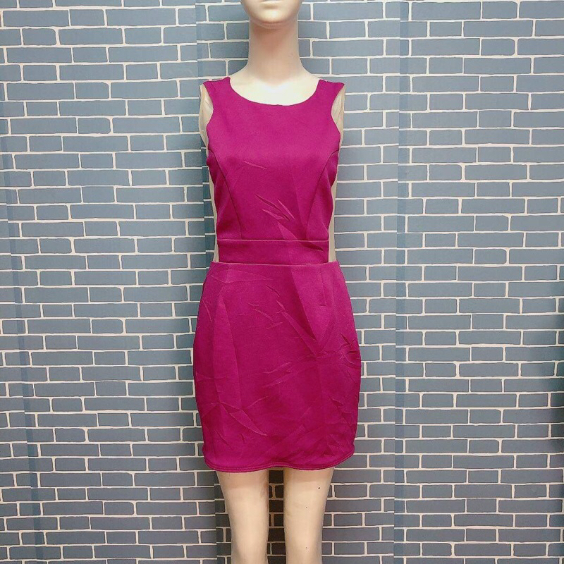 đầm suông hồng phối ren kiểu sexy