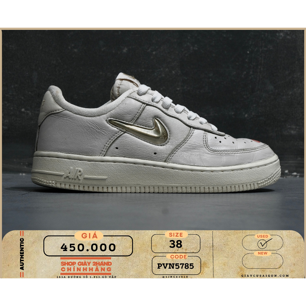 Giày 2hand Nike Air Force 1 Low Jewel Phantom AO3814 001 - 5785