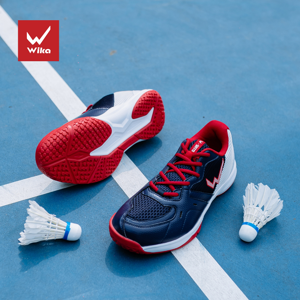 Giày Cầu Lông Wika Hitto Chính Hãng - Bóng Chuyền, Bóng Bàn, giày giảm sốc tránh chấn thương