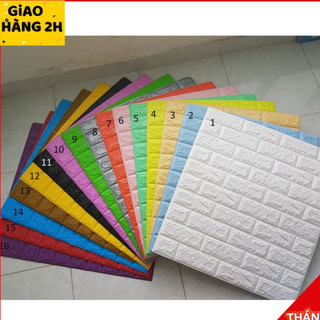 ( Combo 50 Tấm) Xốp Dán Tường Giả Gạch 4mm Cao Cấp Cách Âm Cách Nhiệt Giá Rẻ Nhất Tốt Nhất