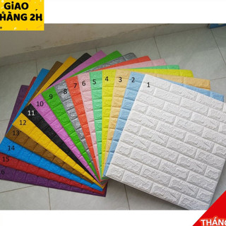 ( Combo 20 Tấm) Xốp Dán Tường Giả Gạch 4mm Cao Cấp Cách Âm Cách Nhiệt Giá Rẻ Nhất Tốt Nhất