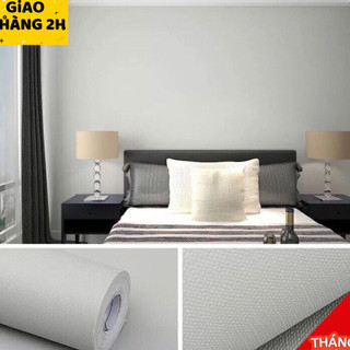 Decal Giấy dán tường 10M màu xám nhám keo sẵn chống nước tốt khổ 45cm