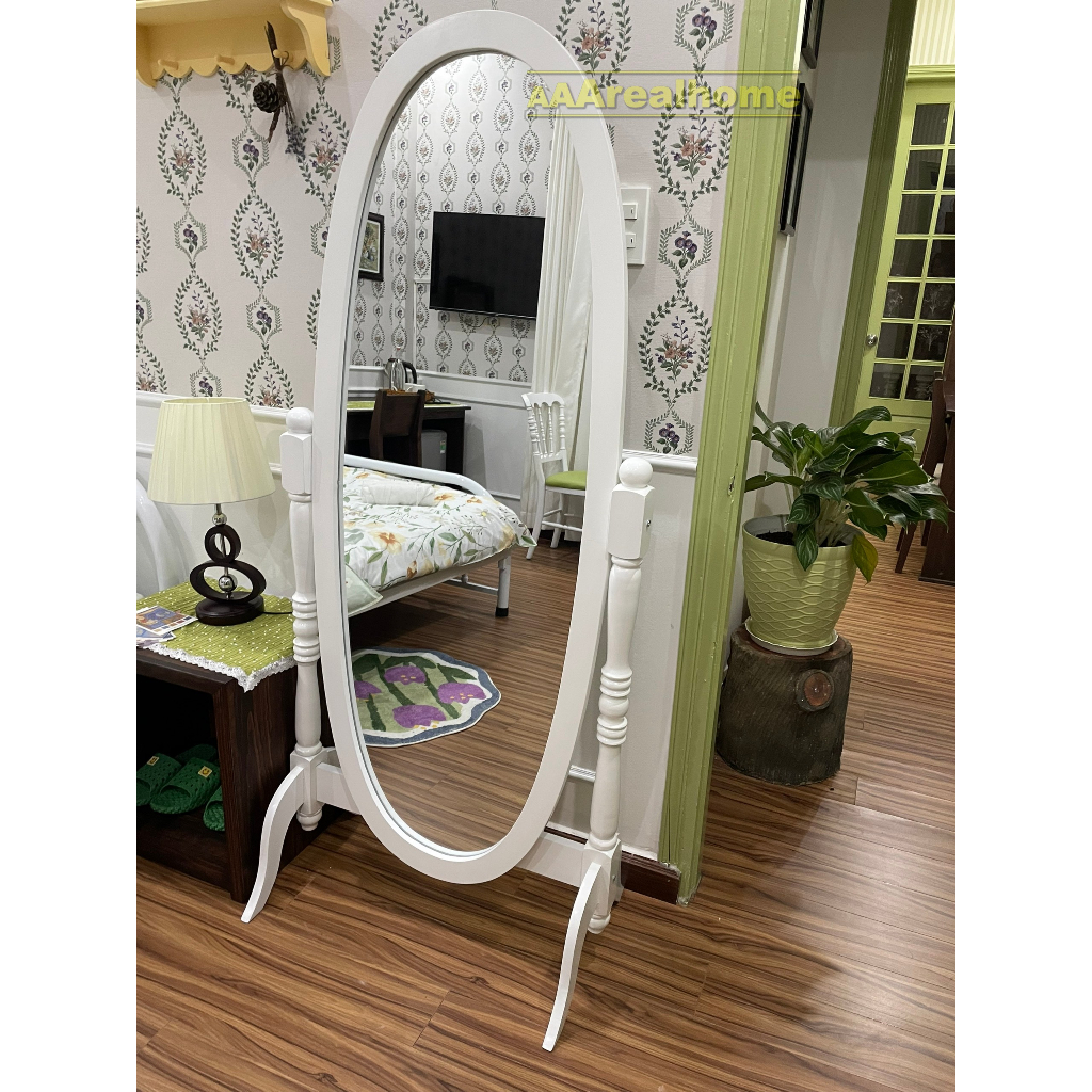 60x160cm Gương soi toàn thân cổ điển AAArealhome KGCD Gương toàn thân khung gỗ cổ điển