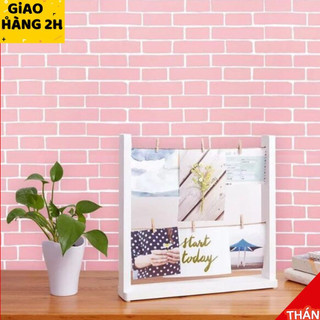 10M GIẤY DÁN TƯỜNG GẠCH HỒNG KHỔ 45CM