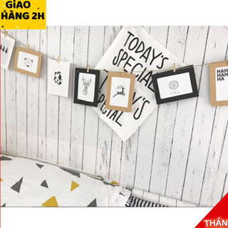 10m Giấy dán tường (decal cuộn) giả gỗ trắng trang trí đẹp khổ 45cm