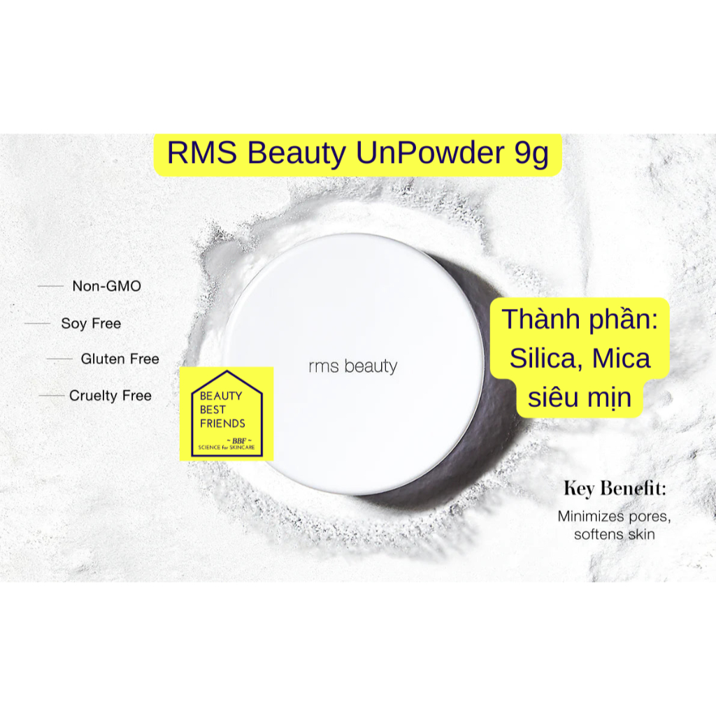 Phấn phủ kiềm dầu siêu mịn RMS Beauty UnPowder 9g