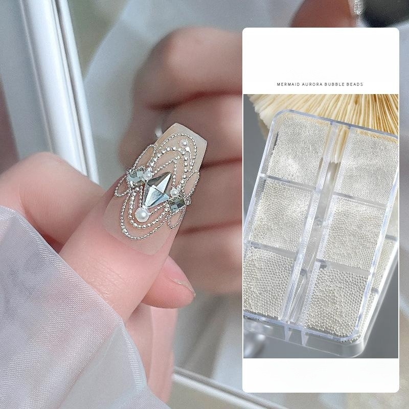 Charm bi 2 màu  Phụ Kiện Trang Trí Móng Tay 0.5 / 0.8 / 1mm