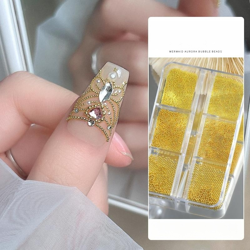 Charm bi 2 màu  Phụ Kiện Trang Trí Móng Tay 0.5 / 0.8 / 1mm