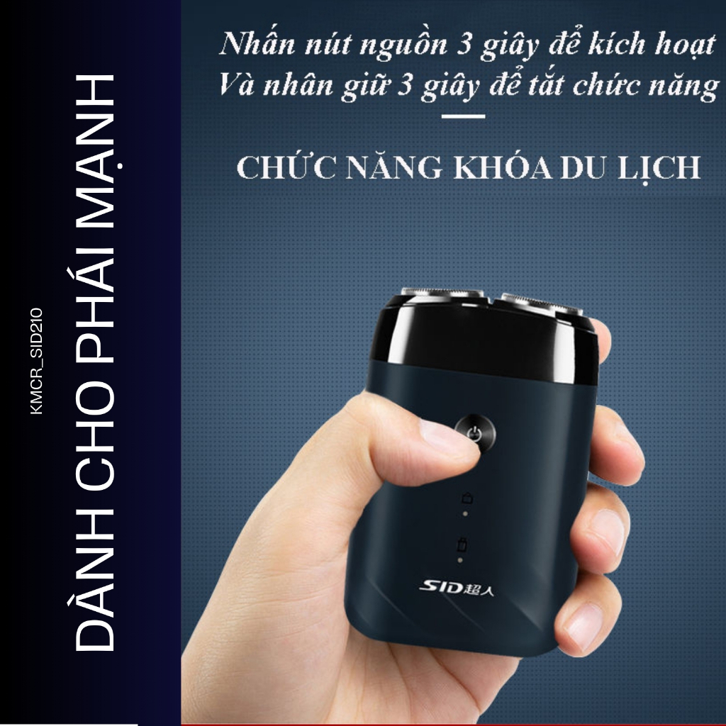 Máy cạo râu thông minh SID cao cấp , kháng nước IPX7 sử dụng máy cạo râu làm quà tặng tuyệt vời