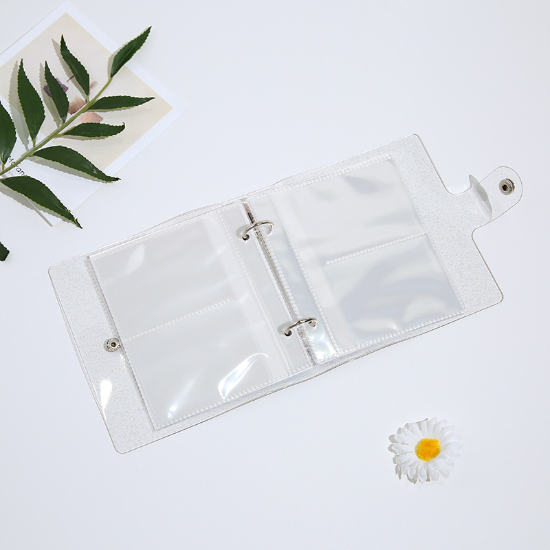 Album ảnh/ Sổ đựng ảnh Binder bìa vuông nhũ lấp lánh kích thước 4,5,6,7inch kèm sheet tiện lợi