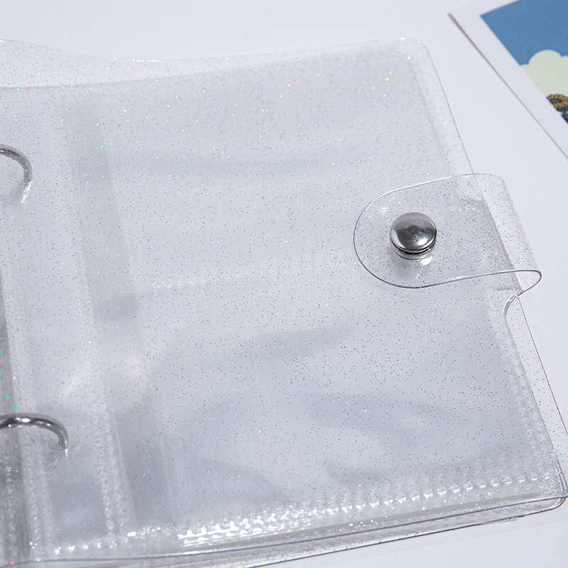 Album ảnh/ Sổ đựng ảnh Binder bìa vuông nhũ lấp lánh kích thước 4,5,6,7inch kèm sheet tiện lợi