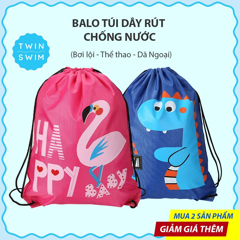 Balo Dây Rút Bơi Lội, Balo Thể Thao Chống Nước, Dã Ngoại Chất Liệu Vải Dù Bền Chống Thấm, Balo du lịch, Túi du lịch