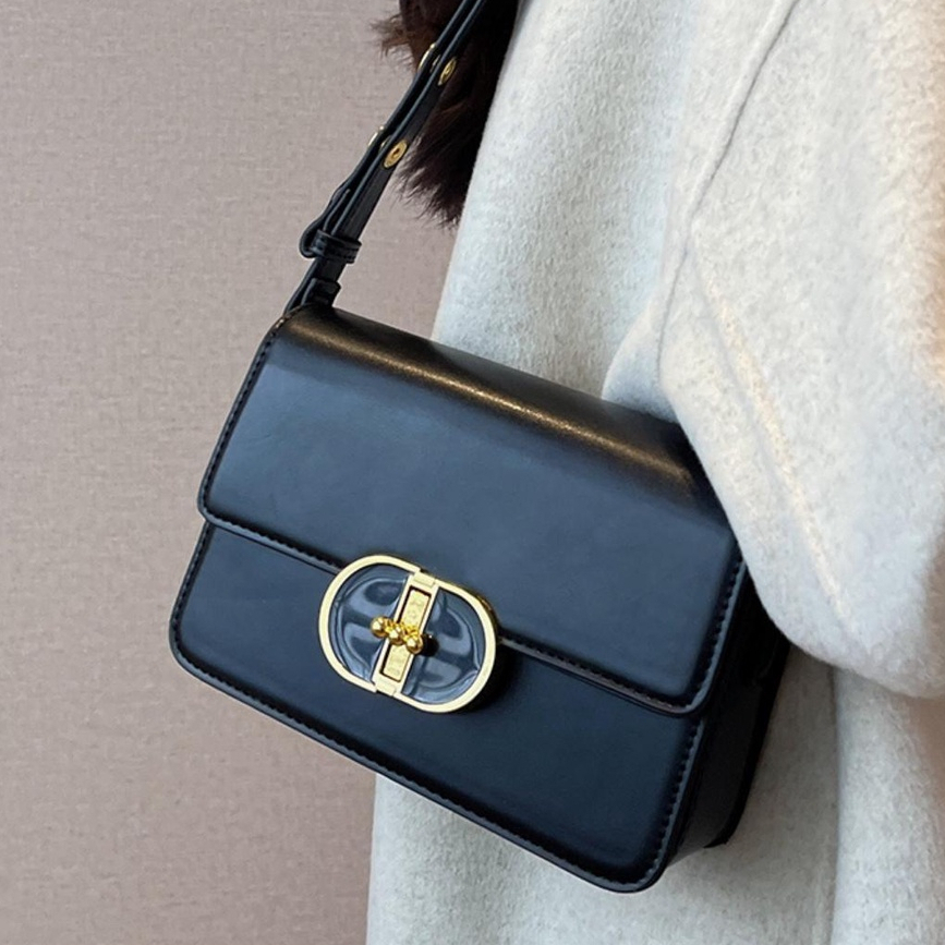 Túi xách nữ đeo chéo, đeo vai đi chơi đi làm basic khóa xoay ST11