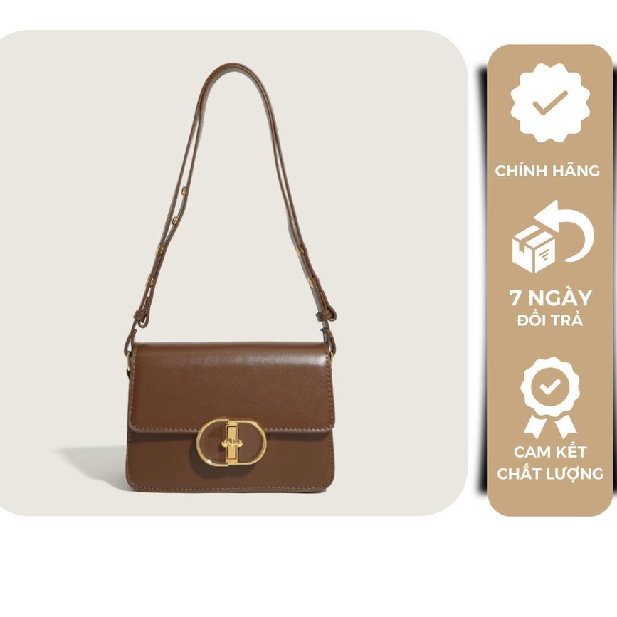 Túi xách nữ đeo chéo, đeo vai đi chơi đi làm basic khóa xoay ST11