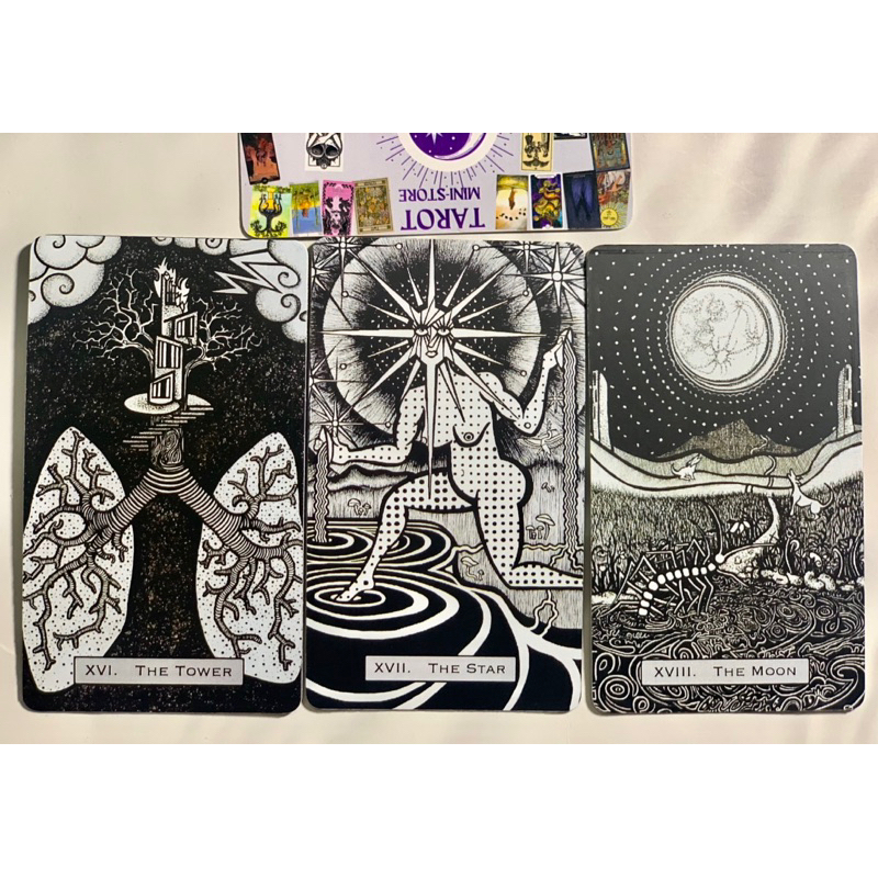 Bộ bài Interim Tarot Siêu hiếm size GỐC 7x12cm Handmade