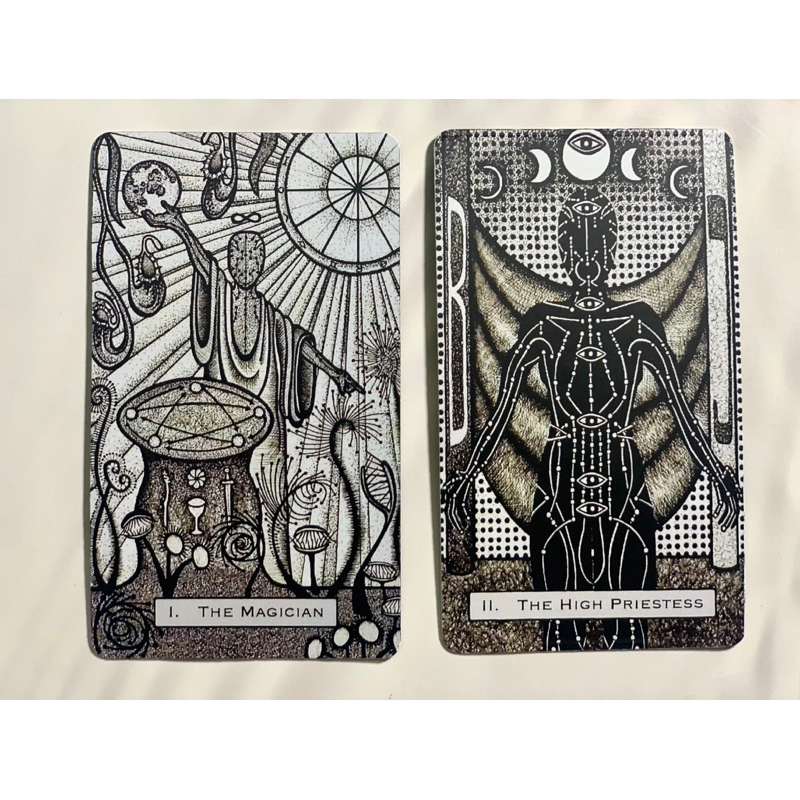 Bộ bài Interim Tarot Siêu hiếm size GỐC 7x12cm Handmade