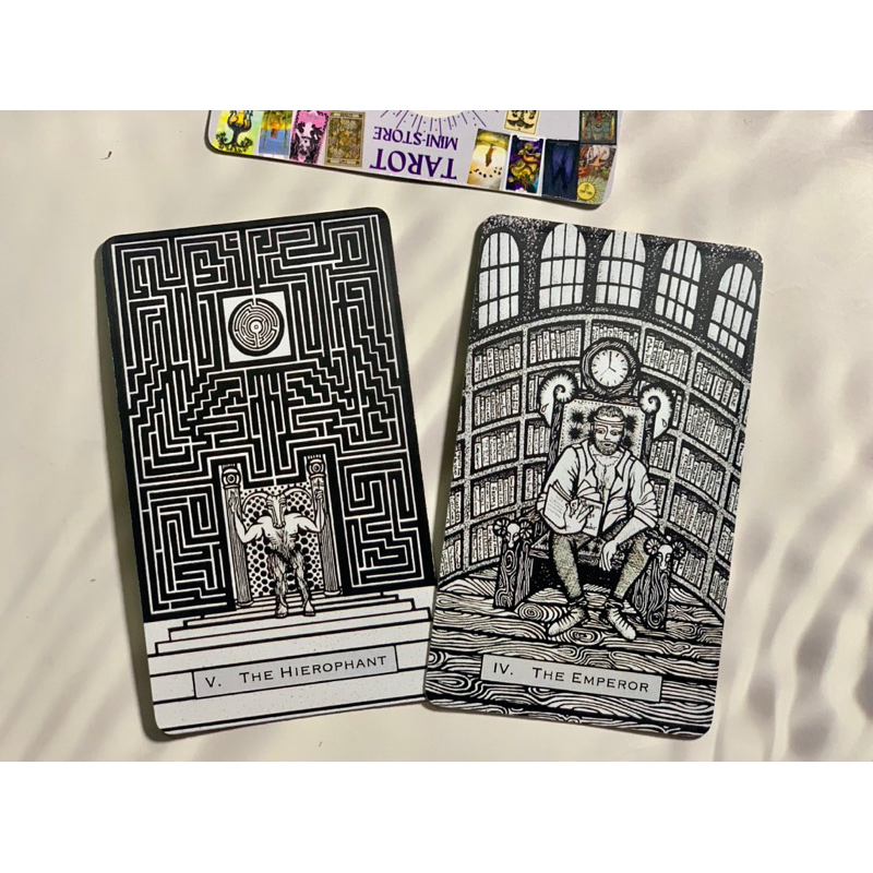 Bộ bài Interim Tarot Siêu hiếm size GỐC 7x12cm Handmade