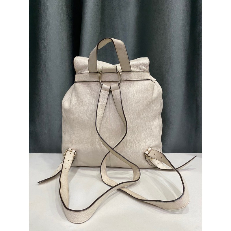 Balo si hiệu COAC.H của Mỹ màu trắng kem da bò hạt