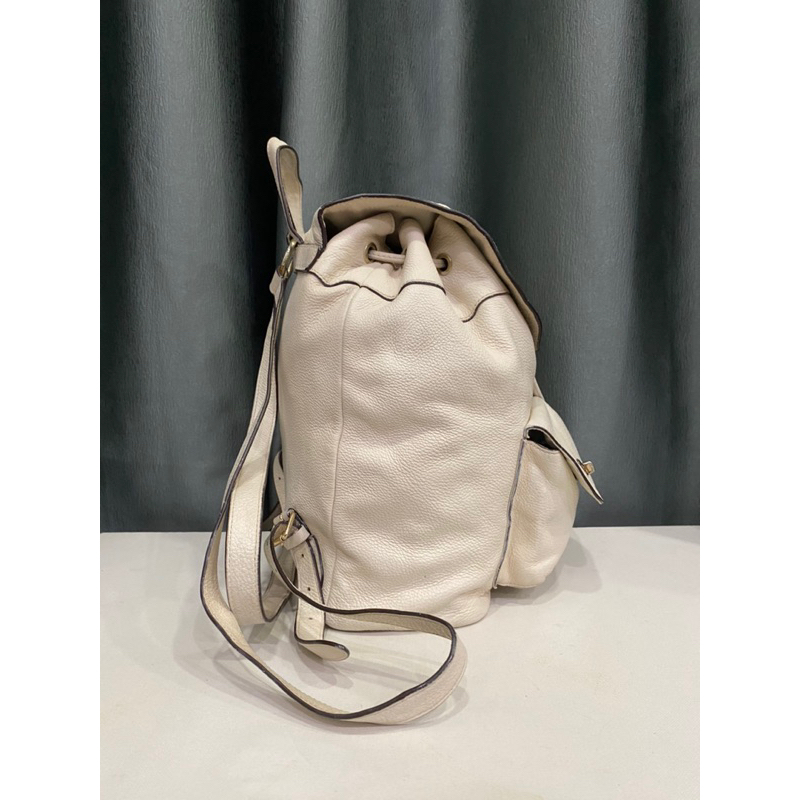 Balo si hiệu COAC.H của Mỹ màu trắng kem da bò hạt