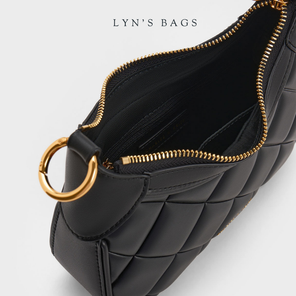 TÚI KẸP NÁCH, ĐEO CHÉO TRẦN TRÁM CNK SẴN 2 MÀU ĐEN- KEM