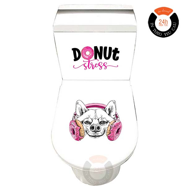 Decal dán Toilet CÁC MẪU ĐÁNG IU - Trang trí nhà cửa