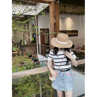 Áo kẻ cổ tròn [HÌNH THẬT CHỤP TẠI SHOP]