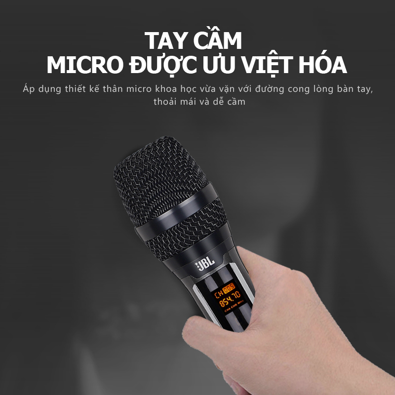 Micro không dây cao cấp,JBL/VM300 microphone wireless,micro hát karaoke không dây chống hú