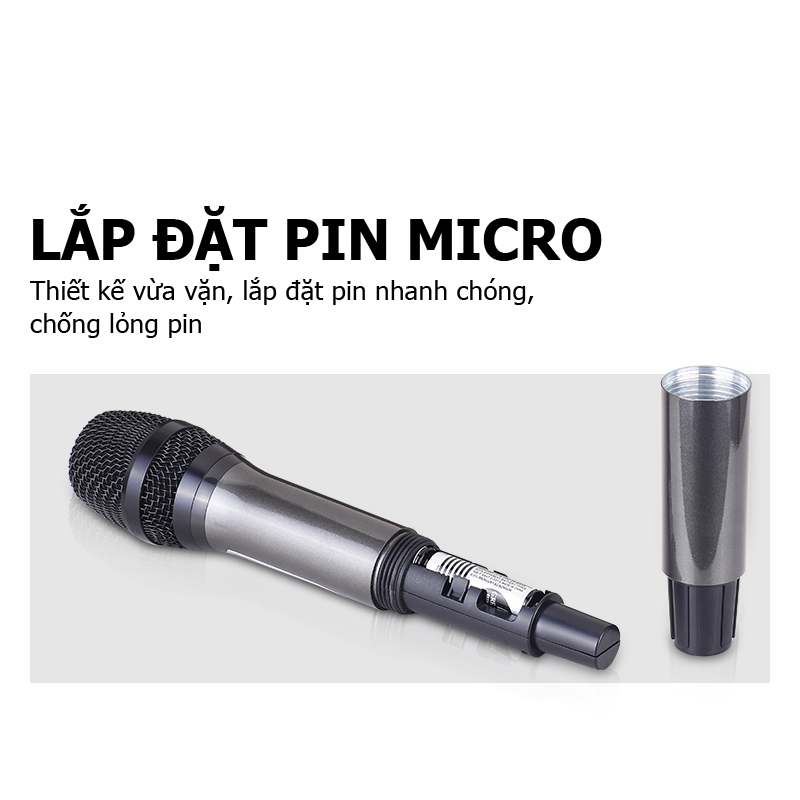 Micro không dây cao cấp,JBL/VM300 microphone wireless,micro hát karaoke không dây chống hú