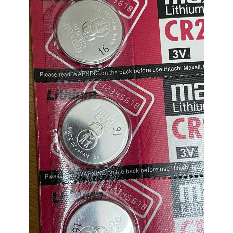 Vỉ 5 viên pin Maxell CR2016 3V chính hãng Nhật Bản, pin maxell 2016 th