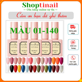 Sơn gel Rykaergel chai15ml chăm sóc móng làm đẹp nail Shoptinail