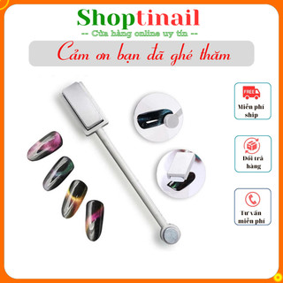 Nam châm hơ sơn gel mắt mèo kim cương AS BẠC đồ nail giá rẻ nailmistore shop