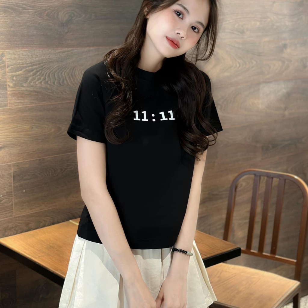 Áo thun baby tee raglan Eleven