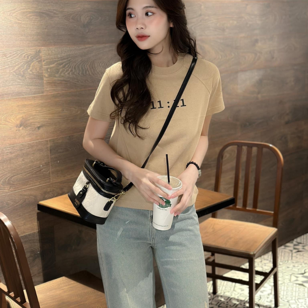 Áo thun baby tee raglan Eleven