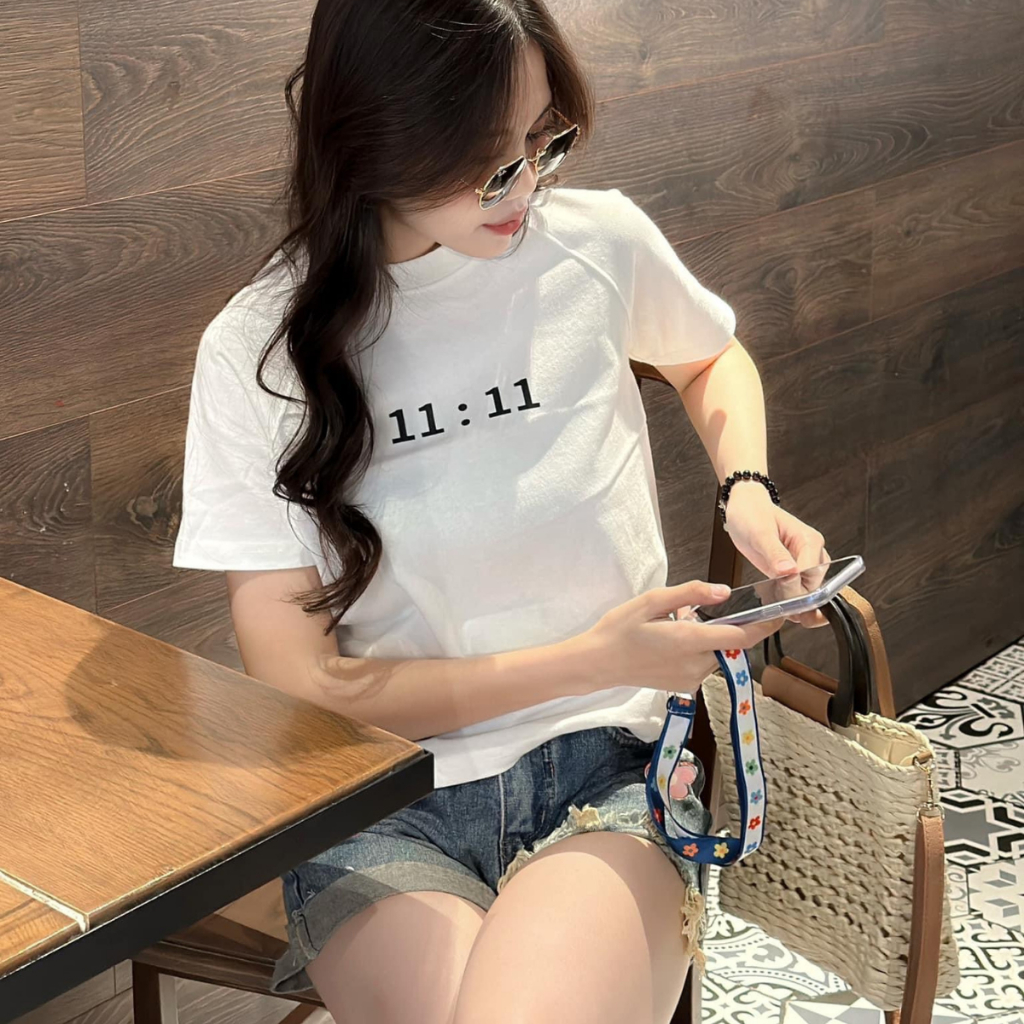 Áo thun baby tee raglan Eleven