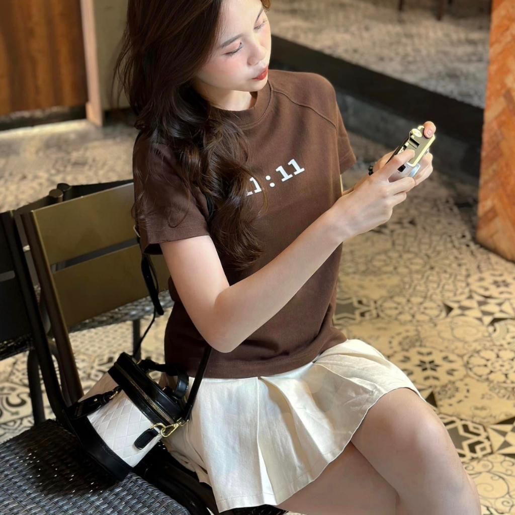 Áo thun baby tee raglan Eleven