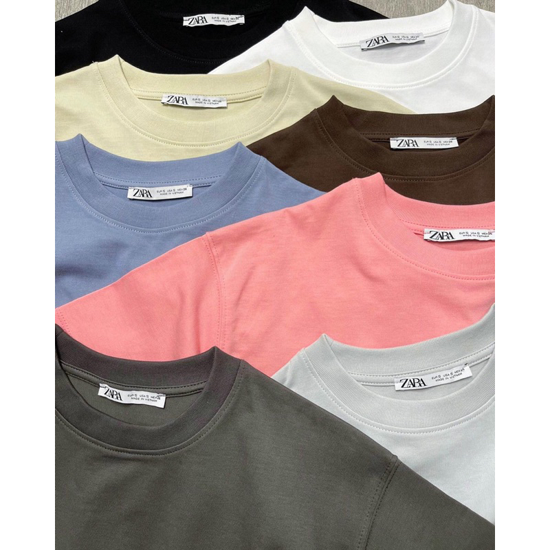 Áo croptop trơn tay ngắn ZR