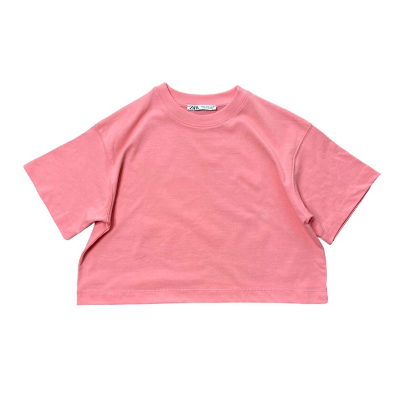 Áo croptop trơn tay ngắn ZR