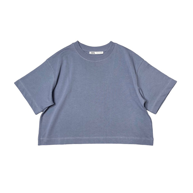 Áo croptop trơn tay ngắn ZR
