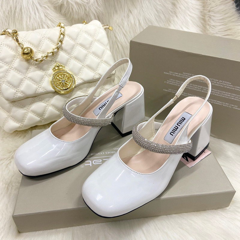 Giày cao gót đính đá cao cấp cho nữ từ 35-39