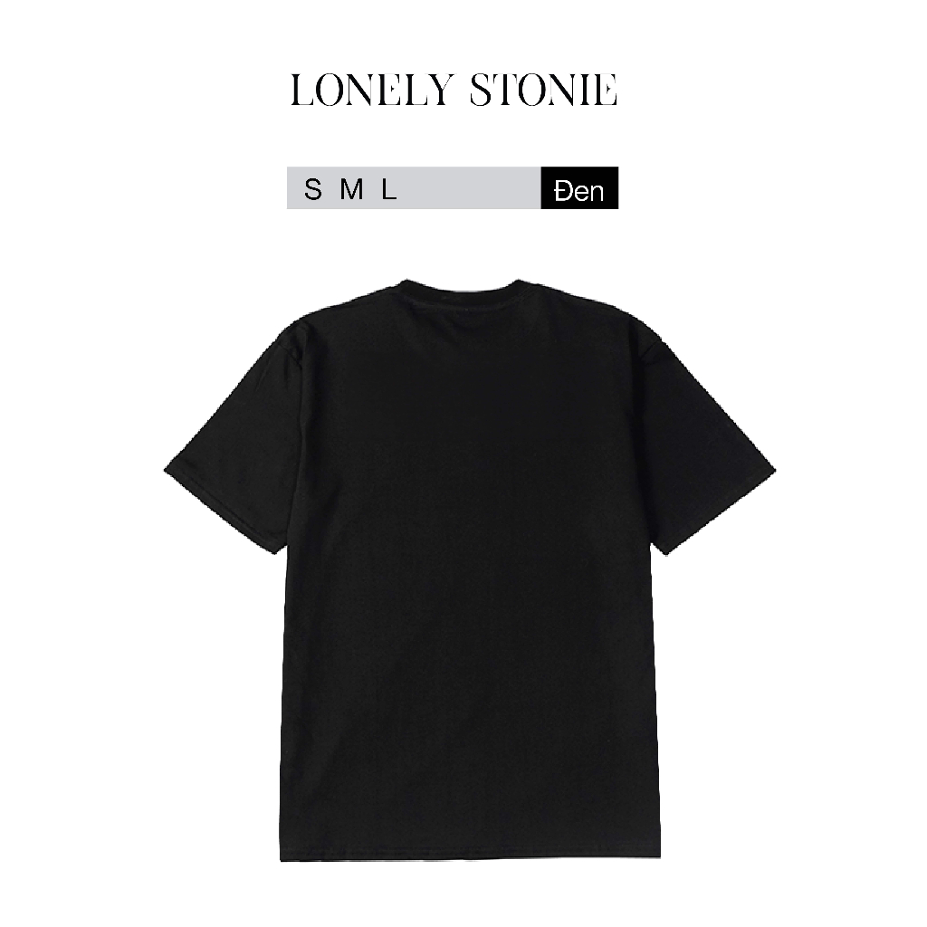 Áo Phông CÉLONE Màu ĐEN - Chất Liệu 100% Cotton Form Unisex Dáng Xuông Cho Nam/Nữ