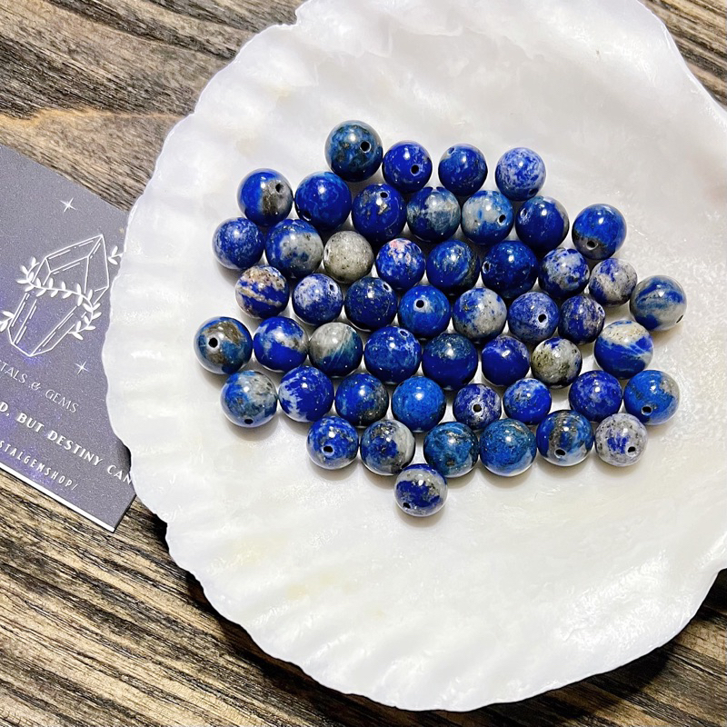Lapis Lazudi hạt tròn lẻ 1 viên. Loại đẹp màu tuơi, đẹp. Dùng làm phụ kiện handmade