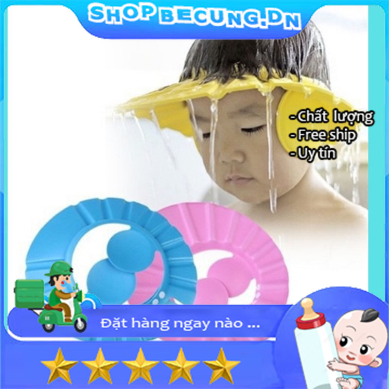 NÓN GỘI ĐẦU CHẮN NƯỚC CHO BÉ