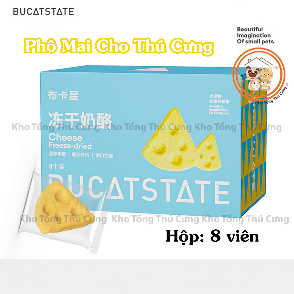 Phô mai Bucatstate,đồ ăn dặm snack dinh dưỡng cho chuột hamster bear,mini,robo,nhím,sóc,..thơm ngon,giàu dinh dưỡng ngon