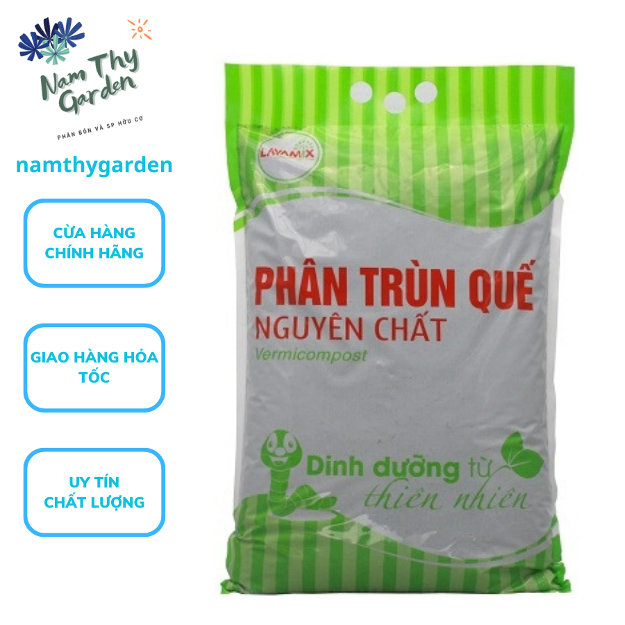 Phân trùn quế nguyên chất dinh dưỡng từ thiên nhiên Lavamix gói 2kg
