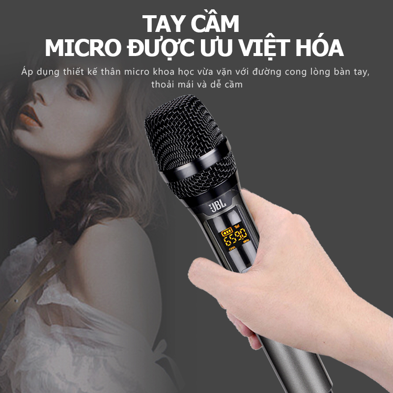 JBL/VM900 microphone wireless,micro không dây cao cấp,micro hát karaoke không dây chống hú