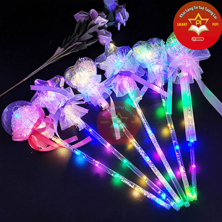 Đồ chơi phát sáng - Gậy phát sáng quả cầu pha lê cho bé chơi trung thu sỉ
