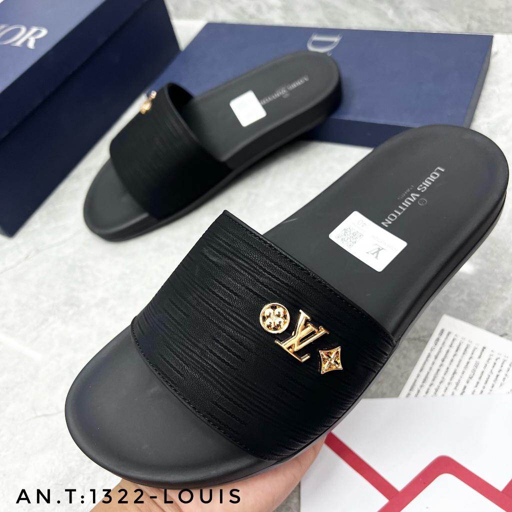 Dép quoai ngang LV dành cho nam,mẫu dép hot nhất hè 2024