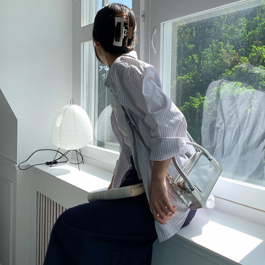 Túi xách nữ đeo chéo 2 quai dáng túi hôp size 18cm ST10